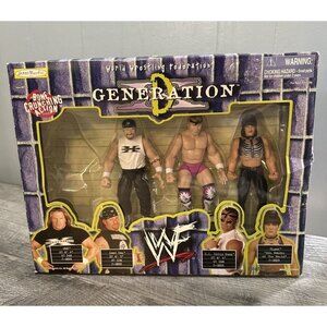 WWE WWF D Generation Action Figure‎ Jakks Pacific 3 Pack Triple H Chyna Open Box